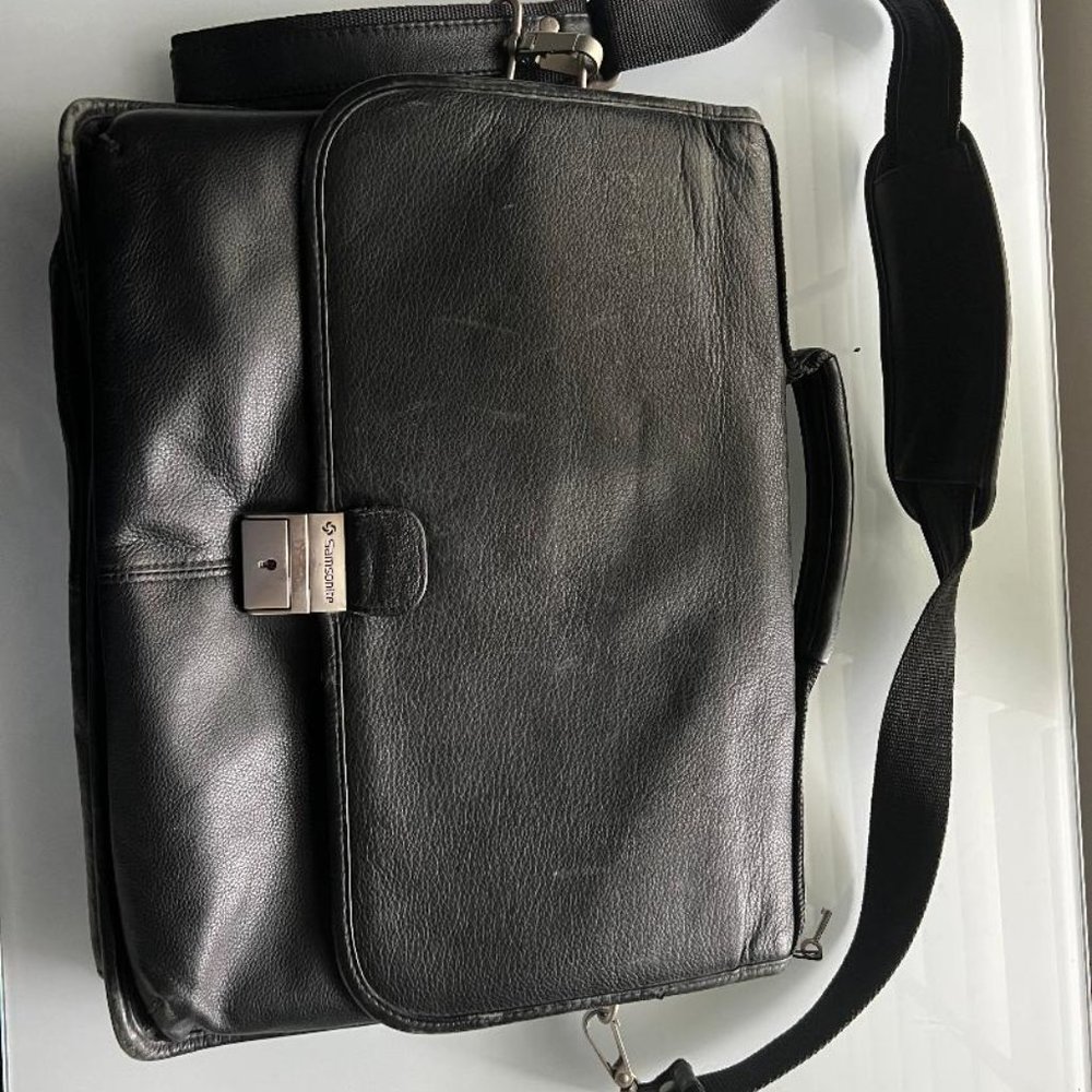 Samsonite Leather Briefcase - Picture 5 of 6
